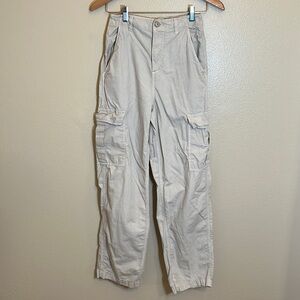 Garage Tan Khaki Cotton Cargo Pants